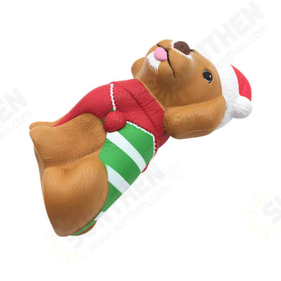 Christmas Puppy Squishy 13*8.5*6.5CM Licensed Slow Rising With Packaging Collection Gift