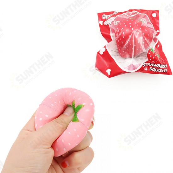 Strawberry Squishy Slow Rising 8CM Squeeze Toy Original Packaging Collection Gift