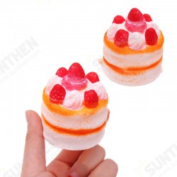 Strawberry Cake Squishy 5.5* 7cm Slow Rising Decompression Gift Soft Toy Strawberry Cake Squishy 5.5* 7cm Slow Rising Decompression Gift Soft Toy