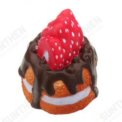 Strawberry Chocolate Cake Squishy 11*11*14 CM Slow Rising Collection Gift Soft Toy Strawberry Chocolate Cake Squishy 11*11*14 CM Slow Rising Collection Gift Soft Toy