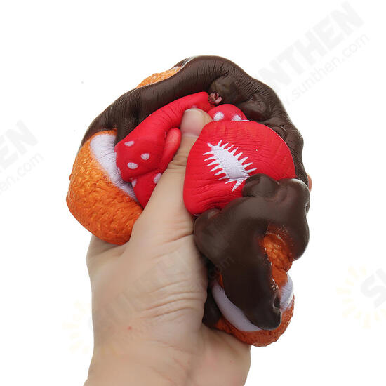 Strawberry Chocolate Cake Squishy 11*11*14 CM Slow Rising Collection Gift Soft Toy