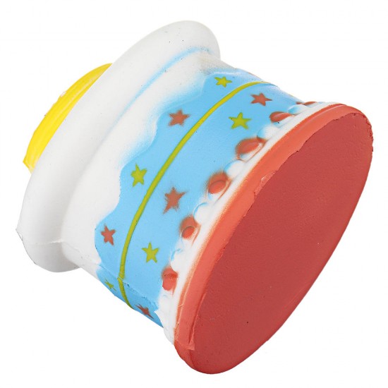 Strawberry Cream Cake Squishy 8*8CM Jumbo Slow Rising Rebound Toys With Packaging Gift Collection