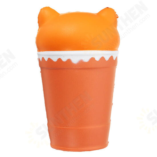 Sunny Squishy Cat Coffee Cup 13.5*8.5CM Slow Rising Soft Animal Toy Gift With Packing