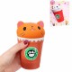 Sunny Squishy Cat Coffee Cup 13.5*8.5CM Slow Rising Soft Animal Toy Gift With Packing