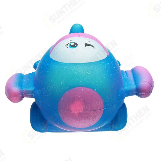 12CM Cute Galaxy Airplane Plane Squishy Slow Rising Squeeze Toy Kids Gift With Packaging