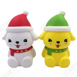 Christmas Dog Squishy 12*5CM Licensed Slow Rising With Packaging Christmas Dog Squishy 12*5CM Licensed Slow Rising With Packaging