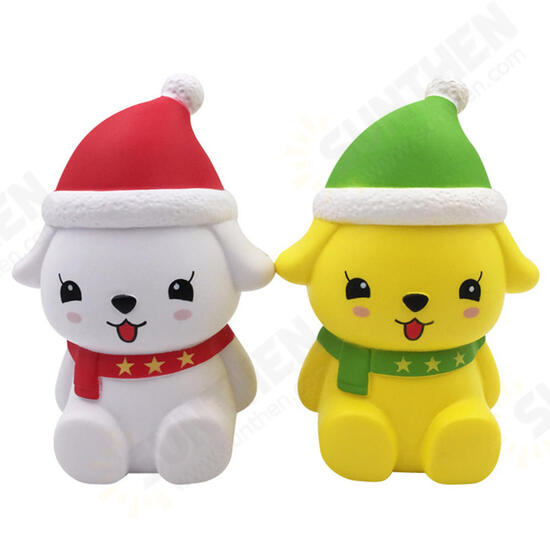 Christmas Dog Squishy 12*5CM Licensed Slow Rising With Packaging