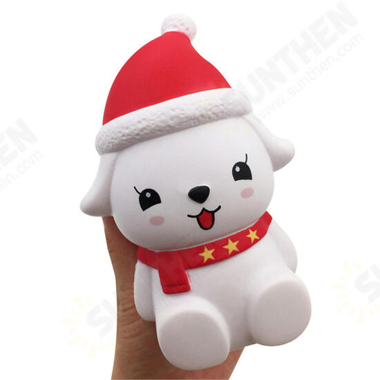 Christmas Dog Squishy 12*5CM Licensed Slow Rising With Packaging