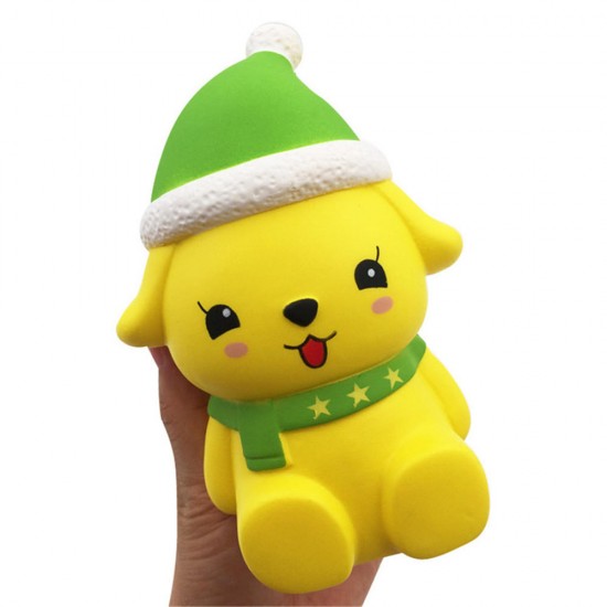 Christmas Dog Squishy 12*5CM Licensed Slow Rising With Packaging