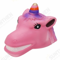 Unicorn Horse Head Squishy Toy 18*9*13CM Slow Rising Soft Gift Collection Unicorn Horse Head Squishy Toy 18*9*13CM Slow Rising Soft Gift Collection