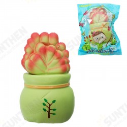 Licensed Slow Rising Squishy Potted Succulents Lucky Plant Home Decoration Stress release Toy 14cm Licensed Slow Rising Squishy Potted Succulents Lucky Plant Home Decoration Stress release Toy 14cm