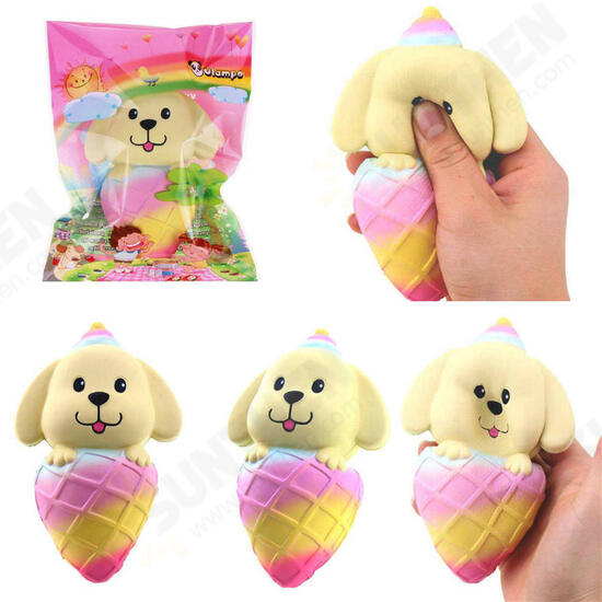 Squishy Dog Puppy Ice Cream 16cm Jumbo Licensed Slow Rising With Packaging Collection Gift Soft Toy