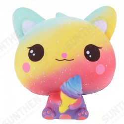 Squishy Jumbo Kitten Holding Ice Cream 15CM Licensed Slow Rising With Packaging Collection Gift Toy Squishy Jumbo Kitten Holding Ice Cream 15CM Licensed Slow Rising With Packaging Collection Gift Toy