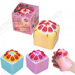 Squishy Jumbo Strawberry Cup Cake Cube Licensed Slow Rising With Packaging Squishy Jumbo Strawberry Cup Cake Cube Licensed Slow Rising With Packaging