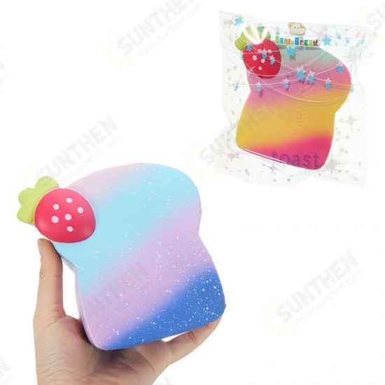 Squishy Marshmallow Toast Bread 10*12*4cm Slow Rising With Packaging Collection Gift Soft Toy