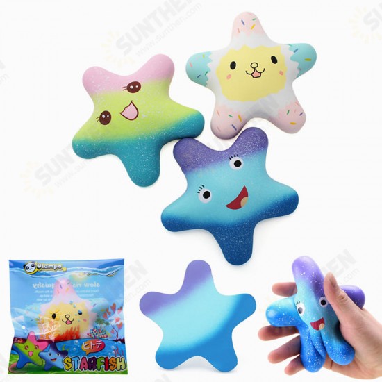 Squishy Starfish 14cm Sweet Licensed Slow Rising Original Packaging Collection Gift Decor Toy