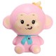 Squishy Monkey Slow Rising 12cm with Original Packaging Blue and Pink