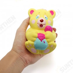 Squishy Strawberry Bear Holding Honey Pot 12cm Slow Rising With Packaging Collection Gift Toy Squishy Strawberry Bear Holding Honey Pot 12cm Slow Rising With Packaging Collection Gift Toy