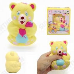 Squishy Strawberry Bear Holding Honey Pot 12cm Slow Rising With Packaging Collection Gift Toy Squishy Strawberry Bear Holding Honey Pot 12cm Slow Rising With Packaging Collection Gift Toy