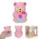 Squishy Strawberry Bear Holding Honey Pot Pink Slow Rising With Packaging Collection Gift Toy