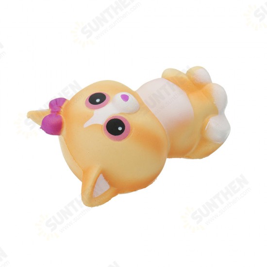 Yellow Cat Squishy 10*6CM Slow Rising With Packaging Collection Gift Soft Toy