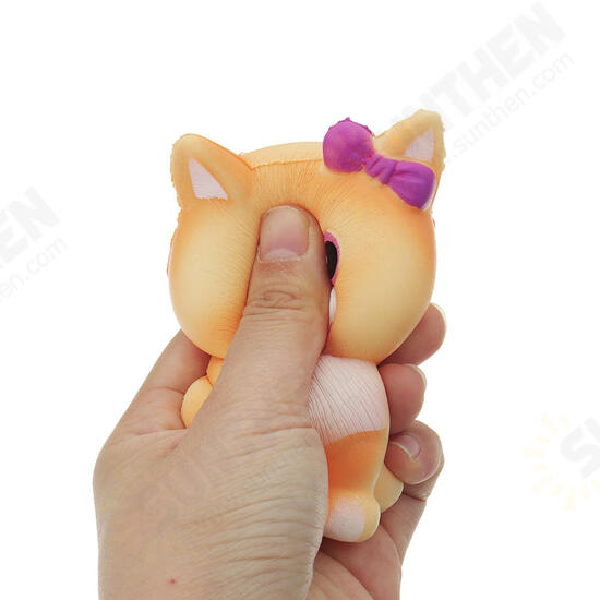 Yellow Cat Squishy 10*6CM Slow Rising With Packaging Collection Gift Soft Toy