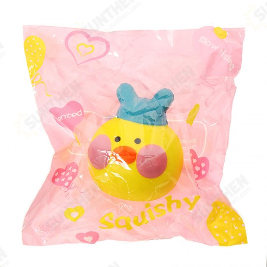 Yellow Duck Squishy 10*8.5*9cm Slow Rising With Packaging Collection Gift Soft Toy