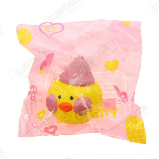 Yellow Duck Squishy 10*8.5*9cm Slow Rising With Packaging Collection Gift Soft Toy