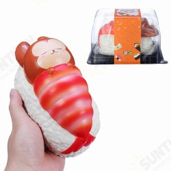 Squishy Foxy And Prawn Blanket Jumbo Sushi Toy Slow Rising With Packaging Box Squishy Foxy And Prawn Blanket Jumbo Sushi Toy Slow Rising With Packaging Box