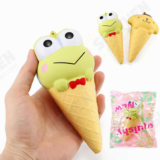 Squishy Ice Cream Cone Cartoon Frog Pudding Puppy Cute Collection Gift Decor Soft Toy Squishy Ice Cream Cone Cartoon Frog Pudding Puppy Cute Collection Gift Decor Soft Toy