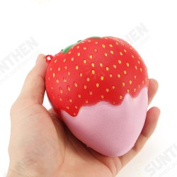 Squishy Strawberry With Jam Jumbo 10cm Soft Slow Rising With Packaging Collection Gift Decor Squishy Strawberry With Jam Jumbo 10cm Soft Slow Rising With Packaging Collection Gift Decor
