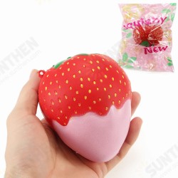 Squishy Strawberry With Jam Jumbo 10cm Soft Slow Rising With Packaging Collection Gift Decor Squishy Strawberry With Jam Jumbo 10cm Soft Slow Rising With Packaging Collection Gift Decor