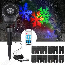 12 Patterns LED Waterproof Landscape Moving Stage Light Projector for Chrismas Halloween 12 Patterns LED Waterproof Landscape Moving Stage Light Projector for Chrismas Halloween