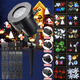 12Pattern Waterproof LED Moving Projector Stage Light Christmas Halloween Lamp