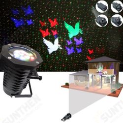 12W 10 Patterns+ Red Green Star Projector Remote Stage Light Outdoor Christmas Party Decor 12W 10 Patterns+ Red Green Star Projector Remote Stage Light Outdoor Christmas Party Decor