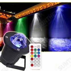 12W Remote Control Water Wave Effect Outdoor Projector Light with 7Colors Decor for Christmas Party 12W Remote Control Water Wave Effect Outdoor Projector Light with 7Colors Decor for Christmas Party