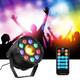 15W 10 LED Strobe Par Lamp RGB Yellow DMX Sound Remote Control Stage Light for DJ Party AC90-240V