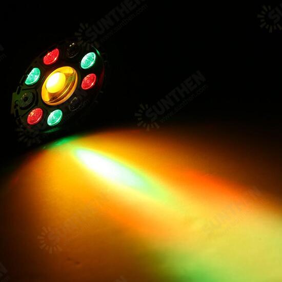 15W 10 LED Strobe Par Lamp RGB Yellow DMX Sound Remote Control Stage Light for DJ Party AC90-240V