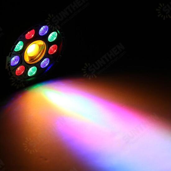 15W 10 LED Strobe Par Lamp RGB Yellow DMX Sound Remote Control Stage Light for DJ Party AC90-240V