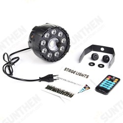 15W RGBW 10 LED Sound-activated Remote Control DMX Stage Strobe Light for Christmas Disco AC90-240V 15W RGBW 10 LED Sound-activated Remote Control DMX Stage Strobe Light for Christmas Disco AC90-240V