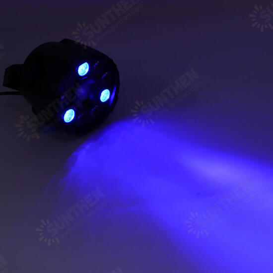 15W RGBW 10 LED Sound-activated Remote Control DMX Stage Strobe Light for Christmas Disco AC90-240V