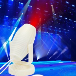 1W RGB LED Colorful Stage Lamp White Shell Spot Light for Disco KTV Party AC110-220V 1W RGB LED Colorful Stage Lamp White Shell Spot Light for Disco KTV Party AC110-220V