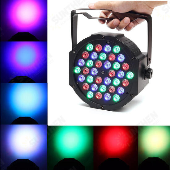 36W RGB LED Stage Light PAR DMX-512 Light Projector Party DJ Light