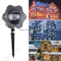 4W LED Warm White / White Snowfall Projector Light Remote Rotating Snowflake Christmas Decor 4W LED Warm White / White Snowfall Projector Light Remote Rotating Snowflake Christmas Decor