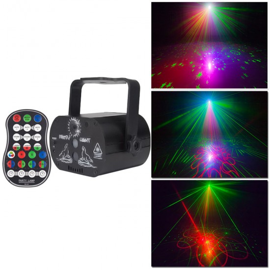 60 Pattern LED Stage Projector Light Wedding Holiday Club Birthday Party Lamp