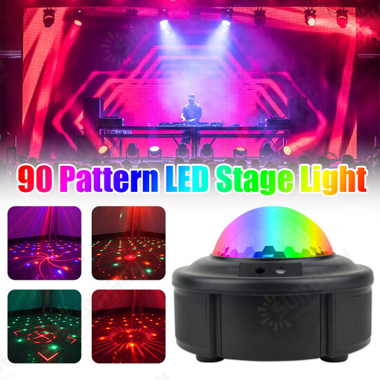 90 Pattern LED Stage Light Sound Control Club Party Projector Stage Effect Light