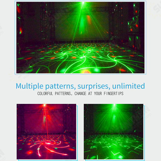 90 Pattern LED Stage Light Sound Control Club Party Projector Stage Effect Light