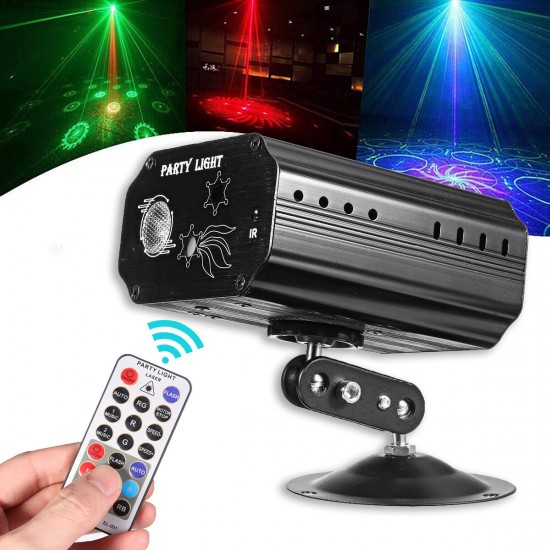9W 48 Patterns RGB Projector LED Stage Light DJ Disco KTV Home Party Lamp Decor AC100-240V