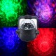 9W RGBW Remote Sound Control LED Water Wave Effect Magic Ball Stage Light for Christmas Party Disco