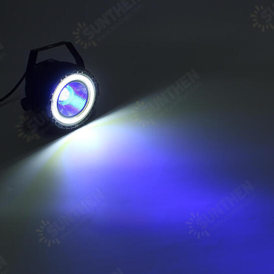 AC90-240V 15W RGB White COB LED Stage Light Remote Control Sound-activated Par Lamp for Christmas